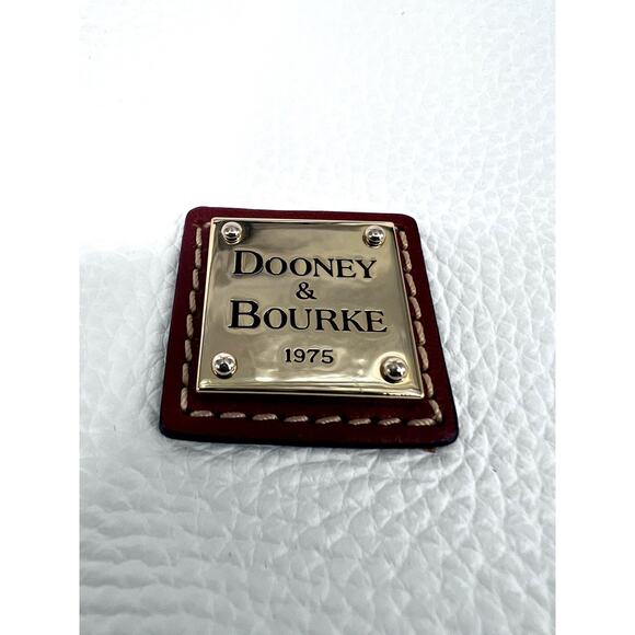 Dooney & Bourke Pebble Leather Crossbody White Handbag Purse Designer Classic - Picture 4 of 16